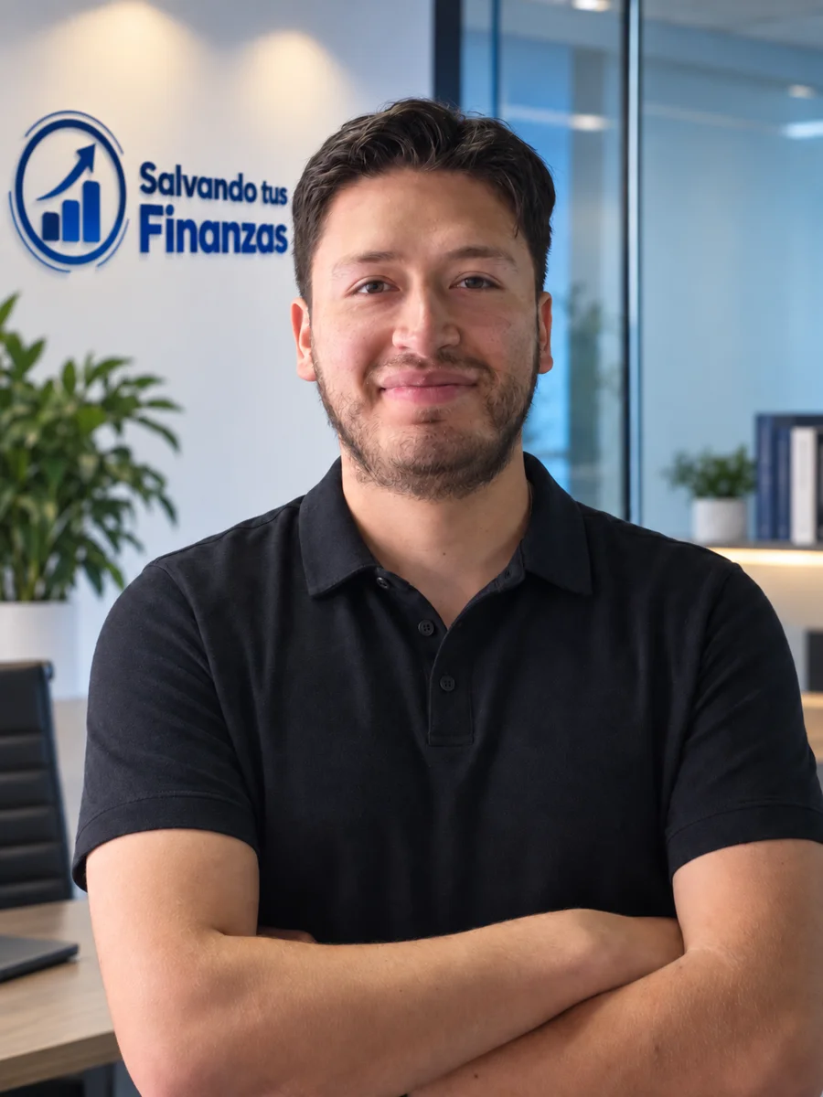 Luis Morales en su oficina